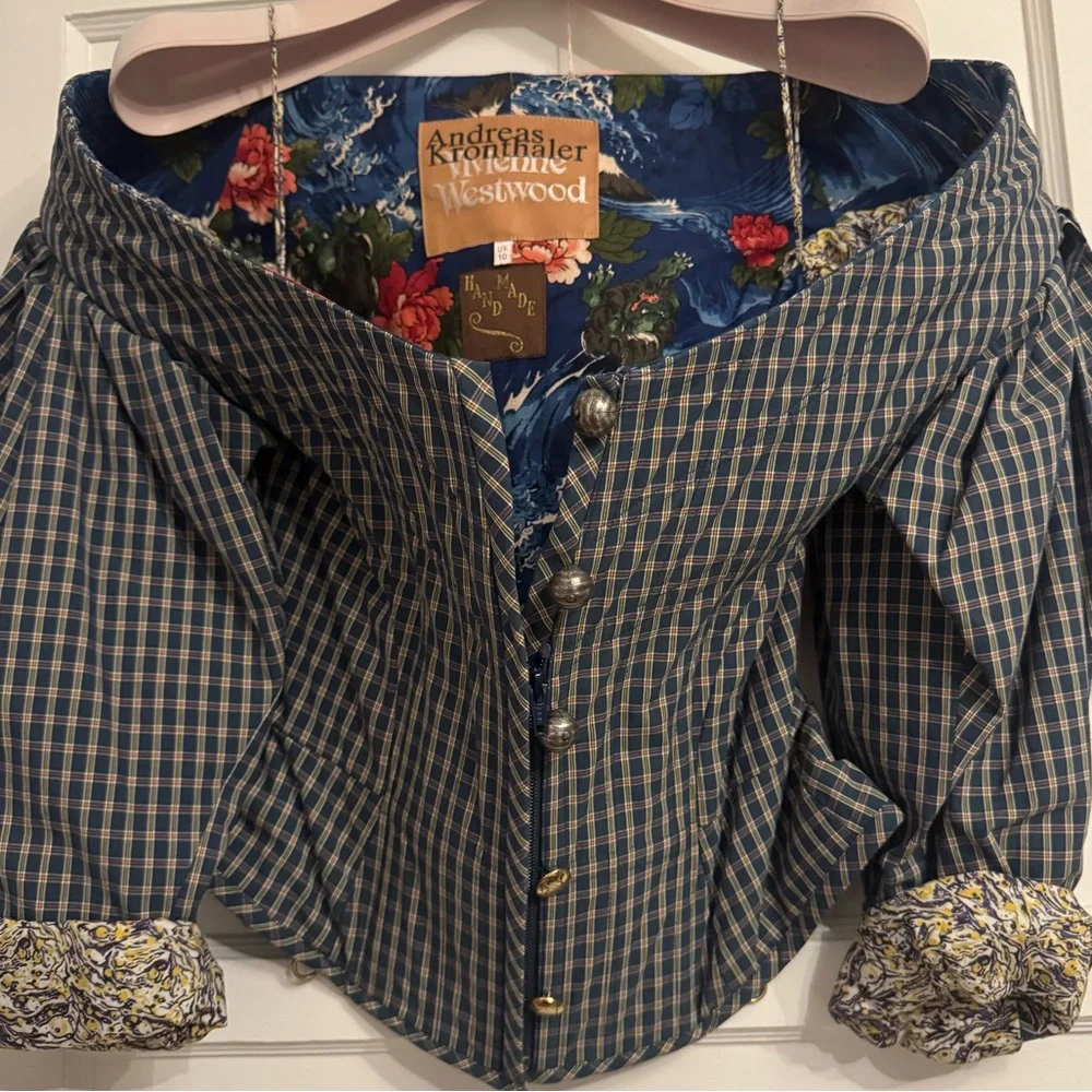 Vivienne Westwood Plaid Corset Blouse - Picture 7 of 12